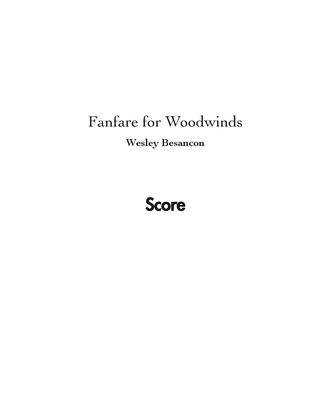 Fanfare for Woodwinds