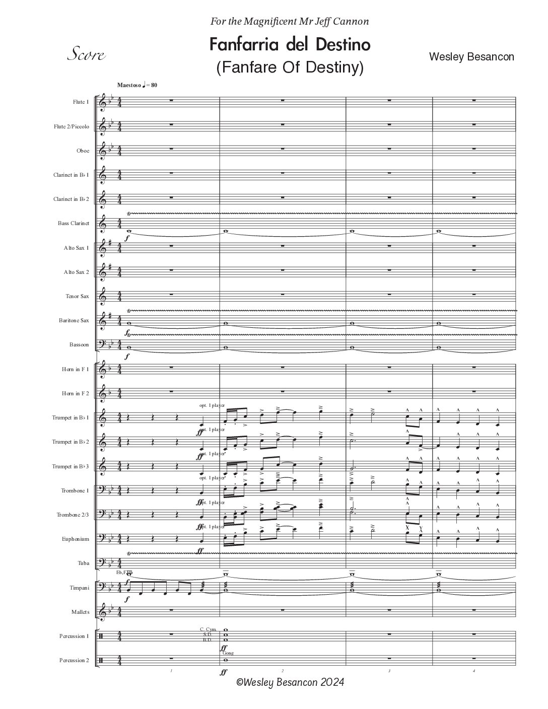 Fanfarria Del Destino (Fanfare of Destiny)